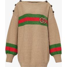 Gucci Clothing Gucci Camel Wool Crew-Neck Sweater