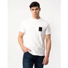 Leinen T-Shirts Armani Exchange T-Shirt weiss