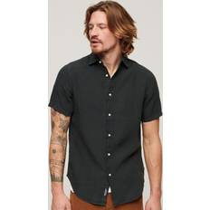 Lino Tops Superdry Camisa informal de lino Studios - Negro