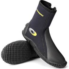 Black Water Shoes Osprey Adults 5MM Zipped Wetsuit Boots 11, Colour: Black
