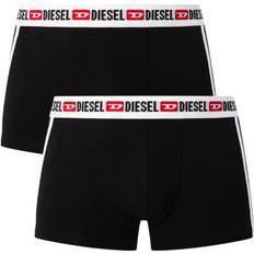 Diesel Lot de deux boxers avec bande latérale - Noir