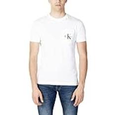 Calvin Klein Schmales T-Shirt mit Monogramm auf der Tasche