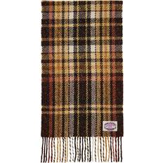 Acne Studios Scarfs Acne Studios Brown & Orange Plaid Fringe Scarf 700 Brown UNI