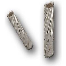 Silver DIY Trimits Twist Spacer Beads Silver per pack of 5