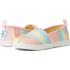 Multicolored Low Top Shoes Children's Shoes Toms TOMS Girls Alpargata Loafer Flat, Candy Pink Gradient, Little Kid