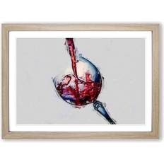 Glass Framed Art East Urban Home Wine Graphic Framed Art