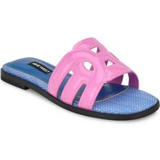 Nine West Pink Slides Nine West Geena Slide Sandal Light Magenta Patent