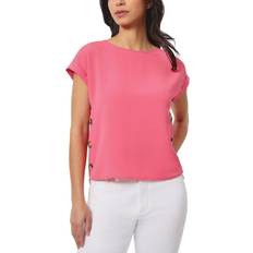 Jones New York Women's Short-Sleeve Button-Detail Top Fresh Guava