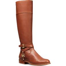 Michael Kors Sport Shoes Michael Kors Michael Kors Women Preston Leather Riding Boots Brown