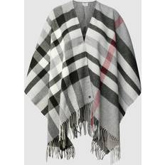 Grau Capes & Ponchos Fraas checked pattern karoponcho damenponcho poncho mit karomuster grau