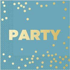 Procos Party Gold Foil Napkins Pack of 16
