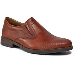 Rieker Men Loafers Rieker Elasticated Leather Loafers Brown