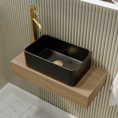 Bathroom Sinks Vida Matt Black Countertop Basin 361mm