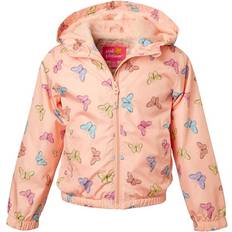 Children's Clothing iApparel Girls' Butterfly Windbreaker Rain Jacket Toddler 4T Peach