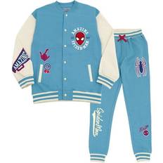 Marvel Children's Clothing Marvel Spider-Man Little Boys Fleece Bomber Jacket and Jogger Pants Blue