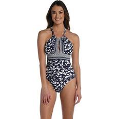 Clothing La Blanca Changing Tides High-neck Keyhole One Piece Women's Swimwear