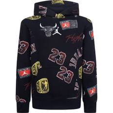 Nike Black Tops Nike Kid's Jordan MJ Essentials Printed Hoodie - Black (95C897-023)