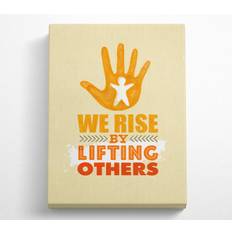 Happy Larry We Rise Lifting Others Watercolour Framed Art