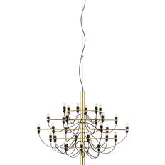 Flos 2097/30 Clear/Brass Pendelleuchte ∅ 88cm