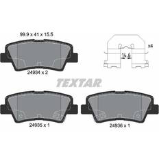 Vehicle Parts Textar Brake Pad Set 2493401