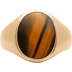 IX Studios Oval Signet Ring Tiger Eye