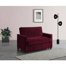 Etta Avenue Matt Bed Burgundy 88cm Sofa