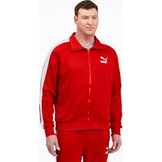 Puma Outerwear Puma Men's Iconic T7 Track Jacket, High Risk Red White, Tall