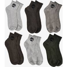 Timberland Men Underwear Timberland Men's Quarter Socks, Pack of Oatmeal Heather