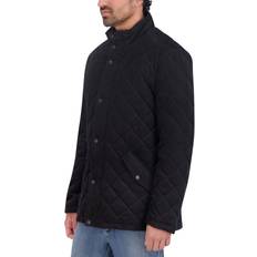 Cole Haan Men's Diamond-Quilted Corduroy Jacket Black