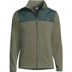 Lands' End Men Jackets Lands' End Men's Fleece Full Zip Jacket, Tall, Green