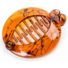 Pack of 4, Amazing Series High 2.5 Inches Round Clip Banana Small Hair Claw