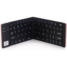 Keyboards Greenzech Mini Portable Wireless Keyboard 66 Keys Folding with Stand Phone/Tablet/Laptop