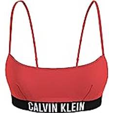 Microfiber Bikinis Calvin Klein Bralette Bikini Top Intense Power Orange