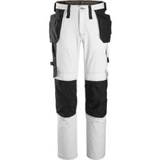 Universal Arbejdstøj Snickers Workwear 6271 AllroundWork Håndværkerbukser Stretch, hvid/sort