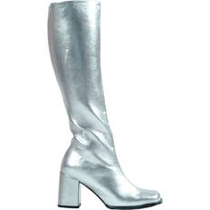 Ellie Shoes Silver Gogo Boots for Women Gray