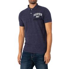 Superdry Polo Shirts Superdry Vintage Polo Shirt Dark Indigo Marl