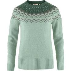 Dame - Grønne Gensere Fjällräven Övik Knit Sweater W - Misty Green/Deep Patina