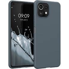 Kwmobile Hülle für xiaomi 11 lite 5g ne mi 11 lite 5g handyhülle handy case cover Dunkler Schiefer 8,00 cm