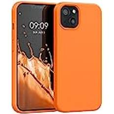 Kwmobile Case Compatible With Apple iPhone 13 TPU Silicone Phone Cover Fruity Orange