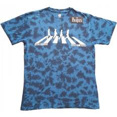 Tie Dye Paidat The Beatles Abbey Road Crossing T-Shirt Blue