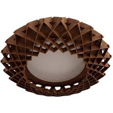 Pilke Signature 65 Brown Ceiling Flush Light ∅ 65cm