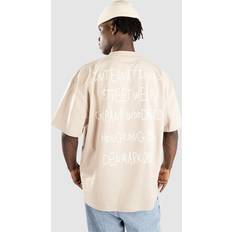 Woodbird Bose Scribbel T-Shirt taupe brown