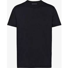 Prada Mens Black Slim-fit Crew-neck Cotton T-shirts Pack of Three