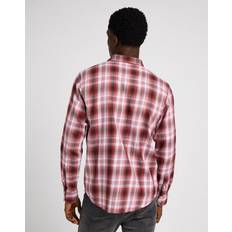 Lee Unisex Tøj Lee Clean_Western_Shirt Garnet Mand Langærmede Skjorter hos Magasin Sunset Red,Burgu