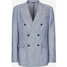 Lino - Uomo Giubbotti Dolce & Gabbana Double-breasted Linen Jacket