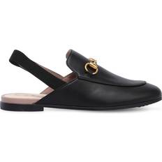 Gucci Gucci Kids Slingback-Slippers Princetown Schwarz