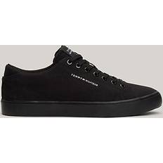 Tommy Hilfiger Essential Canvas Lace-Up Trainers BLACK