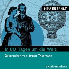 Abenteuer Bücher In 80 Tagen um die Welt – neu erzählt (Hörbuch, MP3)