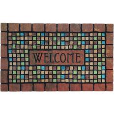 Plastic Entrance Mats Fanmats Southern Oaks Terra Cotta Brown