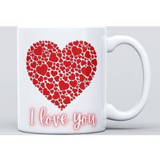 Panther Print I Love You Couples Family Heavy Cup